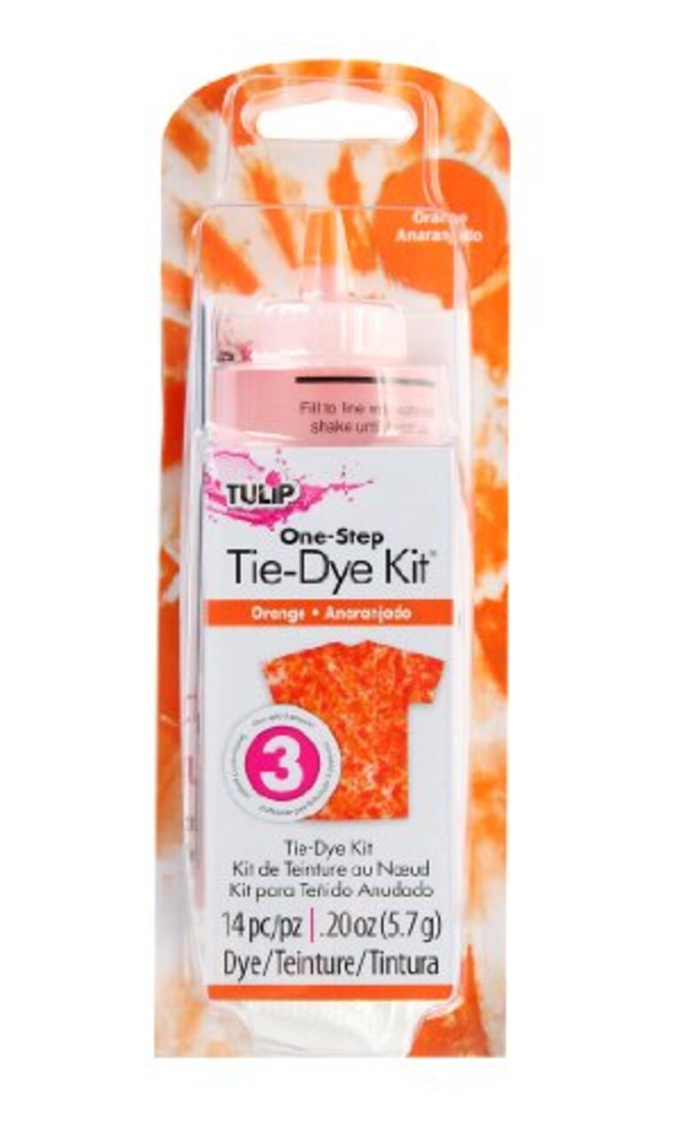One-Step Tie-Dye Kit Tulip Fabric Dye Open Stock 21736 Fdy Opstk Orange 3/36
